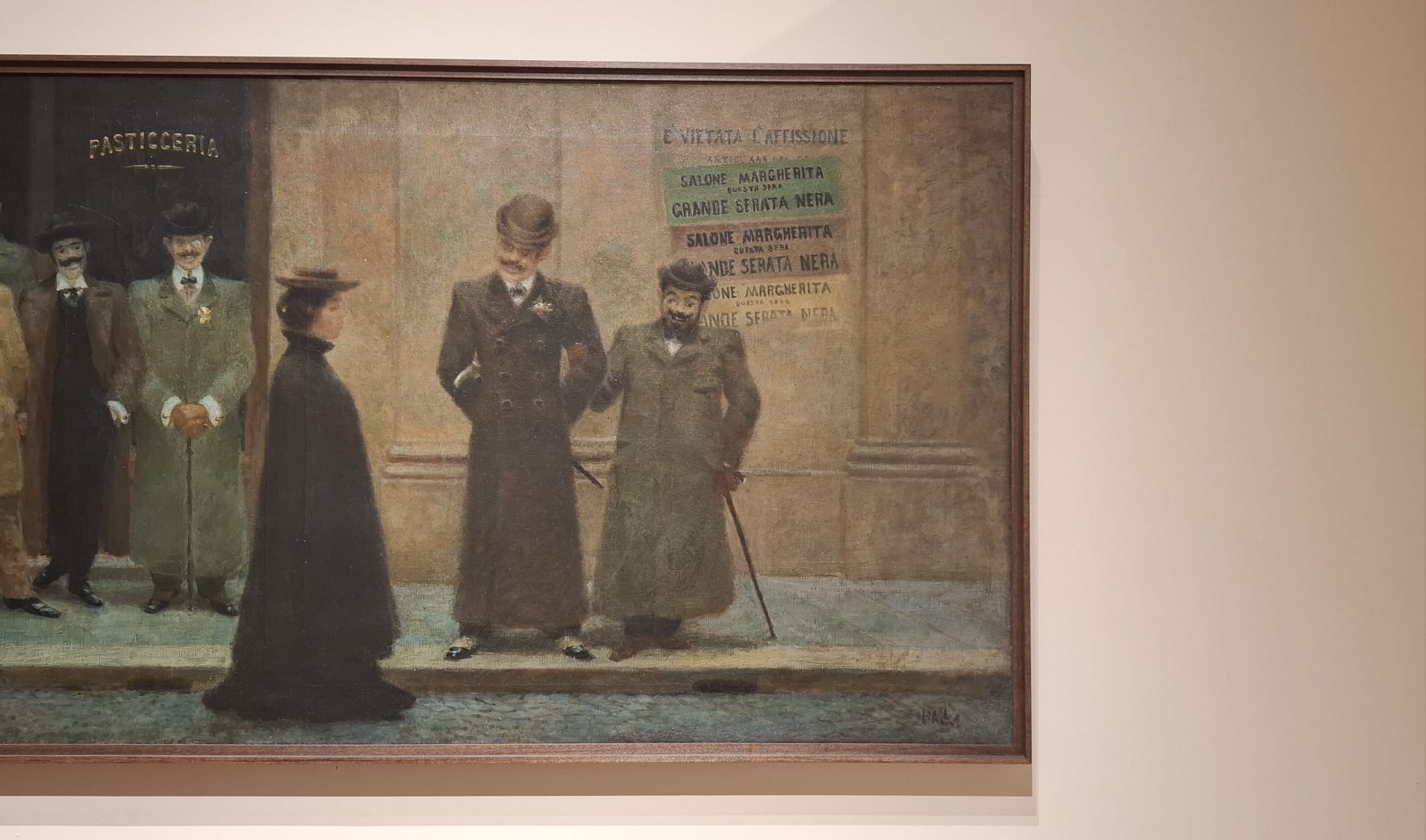 2. Giacomo Balla, Grande serata nera al Salone Margherita. Serata nera, dettaglio, 1903-1904, olio su tela - Courtesy Collezione Roberto Casamonti