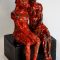 5 Amiche, ceramica raku, 40x20 cm., 2021
