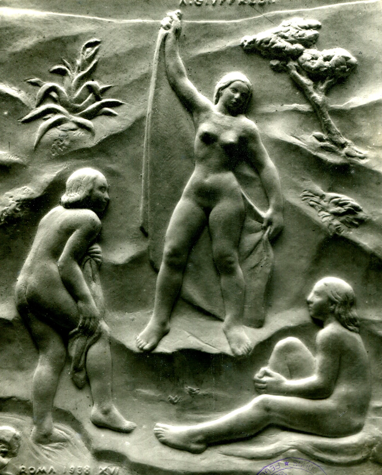 Armando Giuffredi, Bagnanti, medaglia coniata, 1976