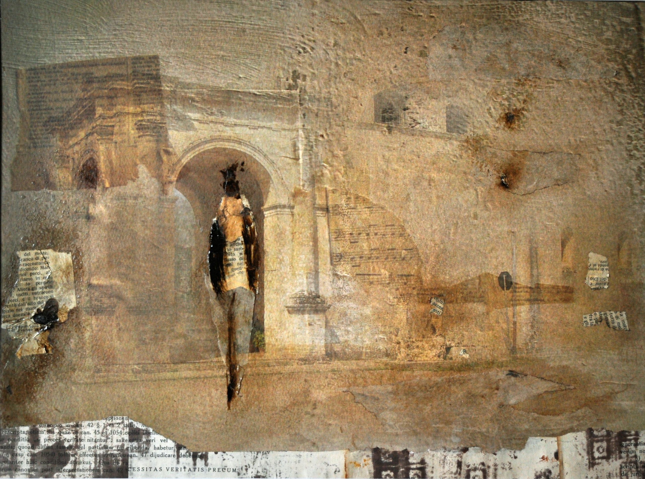 Betty Zanelli, _Ghost_, stampa digitale, olio e collage su carta, 30x40, 2006-2022_1