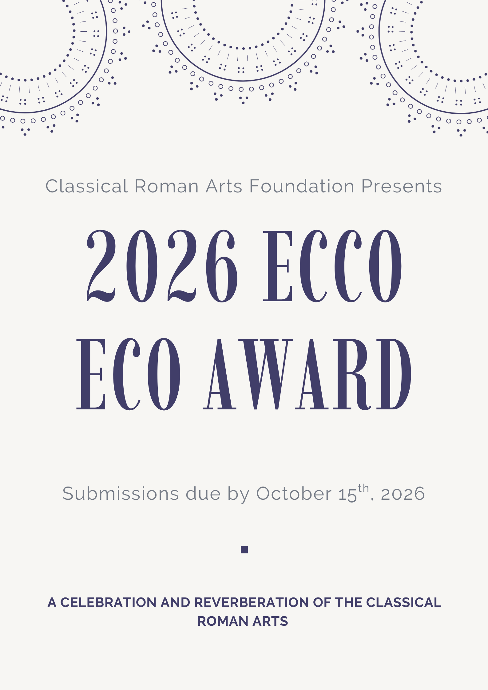 CRAF 2026 Ecco Eco poster