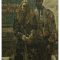 Claudio Zorzi, couple in the subway, Olio gommalacca e terra, 120x160 cm, 2024