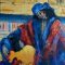 Contemplazione, olio su tela, cm 120x100, 1994