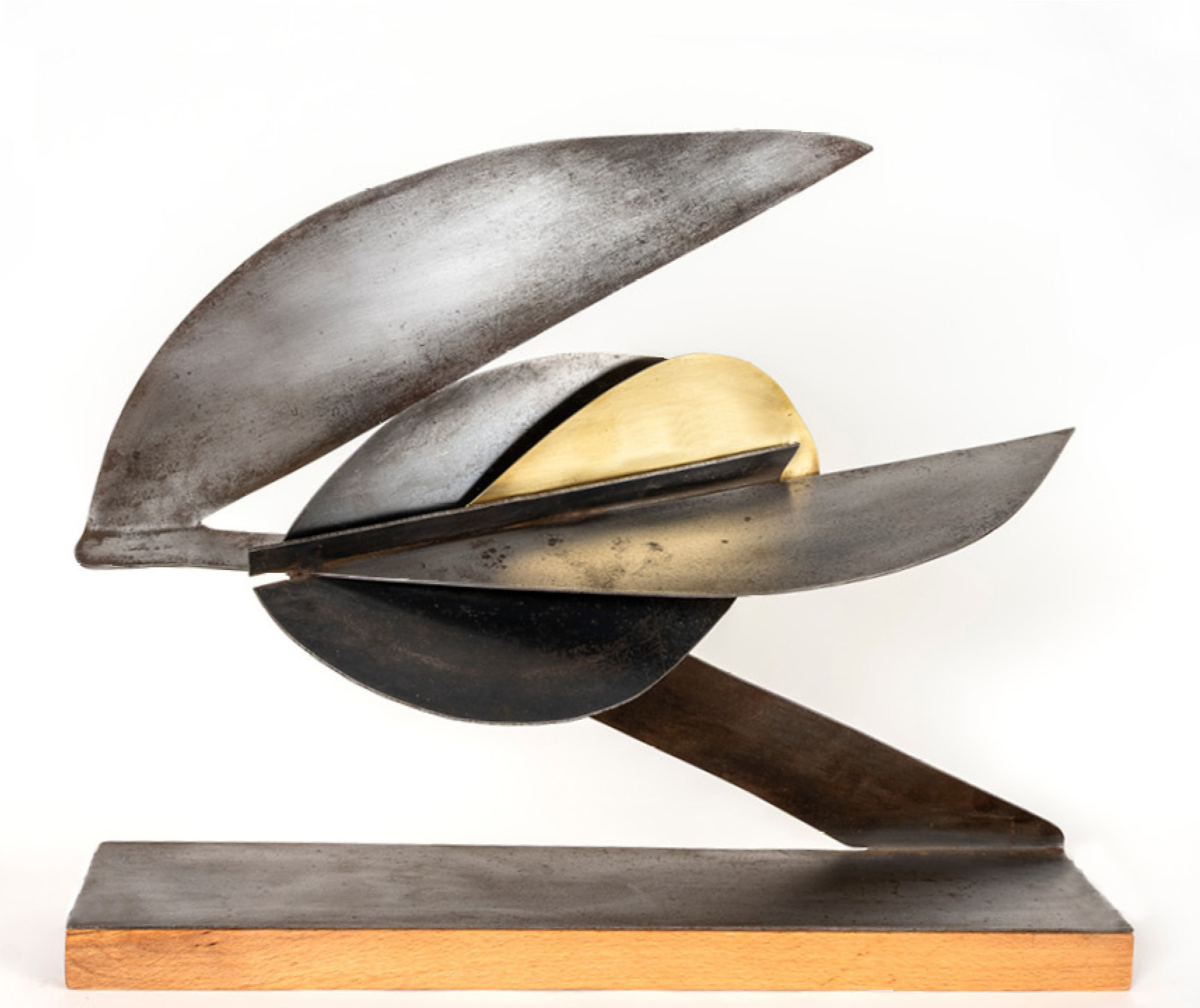 Davide De Paoli, Senza Titolo - ferro e ottone cm 50x11xh37