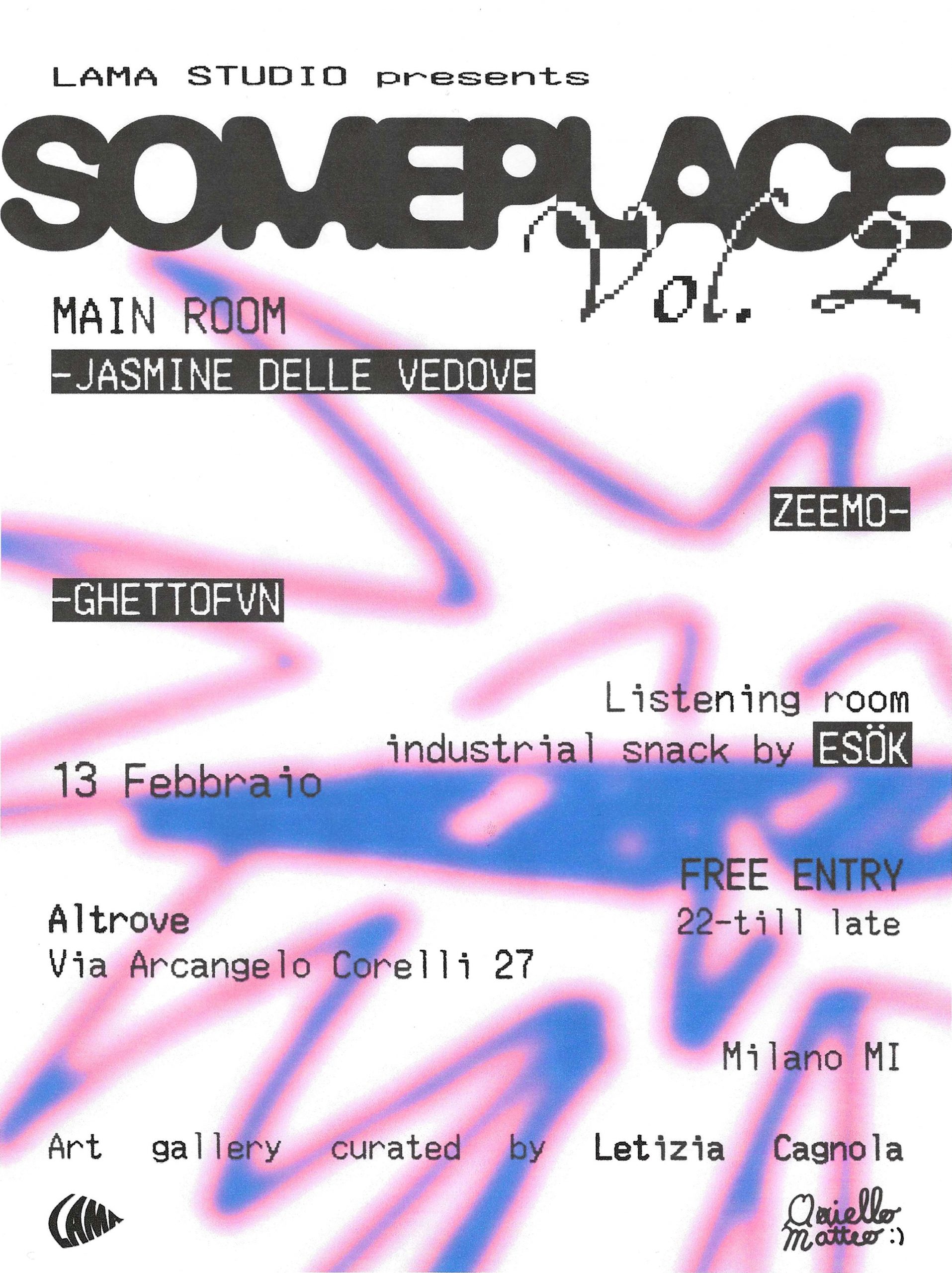 LAMA STUDIO presents SOMEPLACE Vol. 2 - Locandina