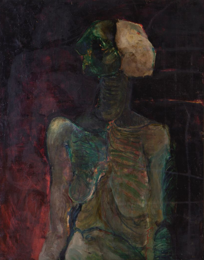 Marina Abramović,The Woman in Green,1965,97 x 77 cm
