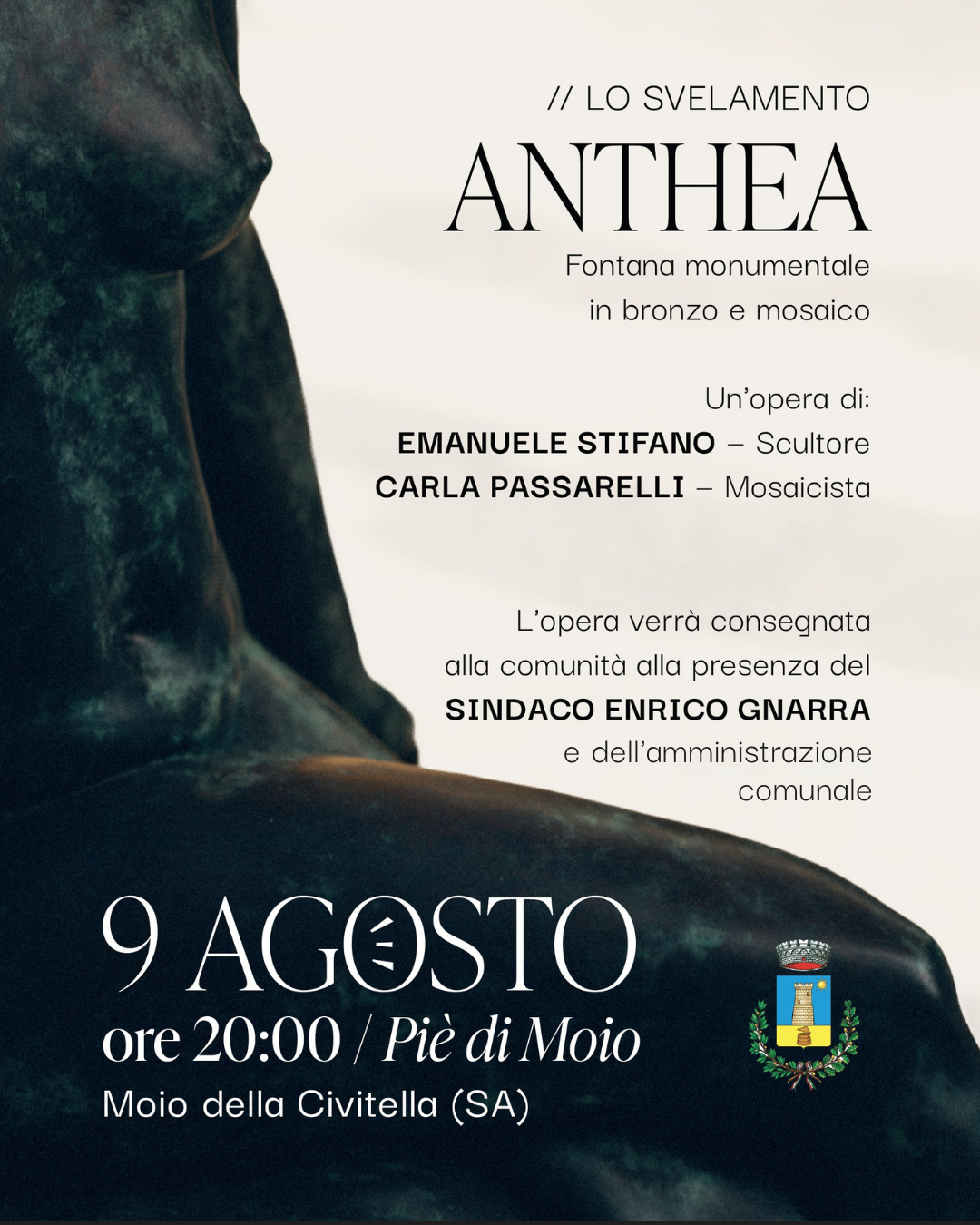 Svelamento Anthea a Moio della Civitella