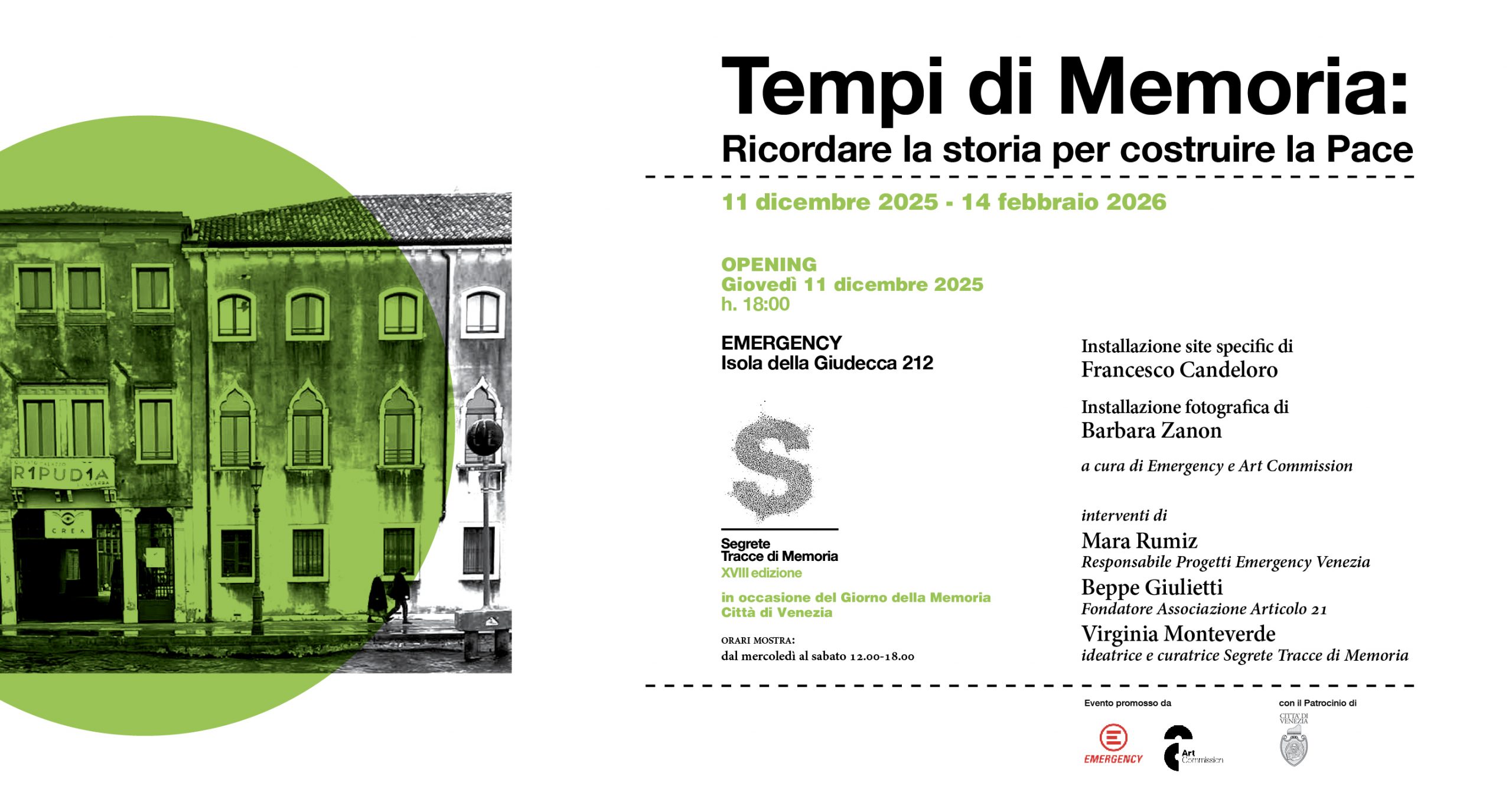 Tempi di Memoria x FB 2026